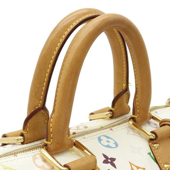LOUIS VUITTON Louis Vuitton Monogram Multicolor Speedy 30 Handbag Bronze Whit... - Picture 4 of 8
